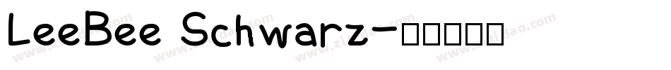 LeeBee Schwarz字体转换